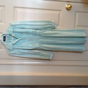 Vintage 100% Silk Button Down Dress, small